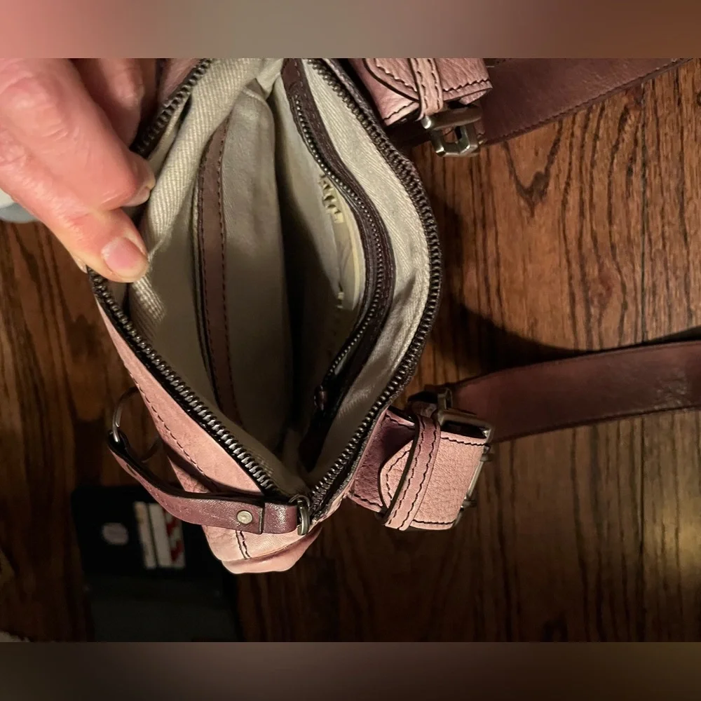 DIESEL Tan Leather Messenger Bag
